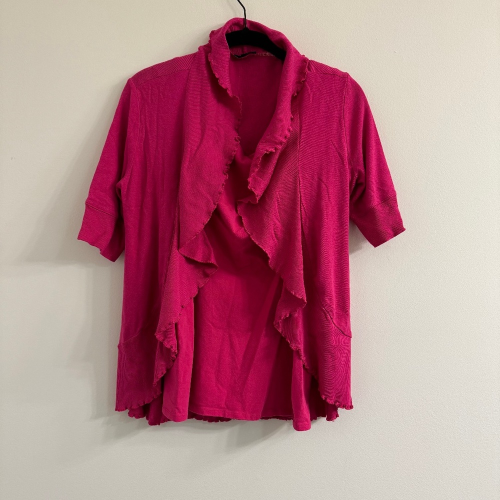 Express Pink Tank Top with Cardigan